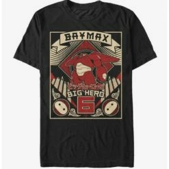 Budget 😀 Disney Big Hero 6 Baymax Poster T-Shirt 👏