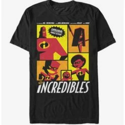 Hot Sale 🤩 Disney Pixar The Incredibles Starring Explosive Family Action T-Shirt 🧨