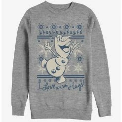 Promo 🛒 Frozen 🎅 Christmas Warm Hugs 👧 Girls Sweatshirt ❤️