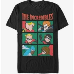 Cheapest ✔️ Disney Pixar The Incredibles Character Panels T-Shirt 🔥