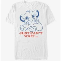 Promo 👏 Lion King Simba Just Can't Wait T-Shirt 🎁