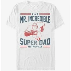 Discount 🥰 Disney Pixar The Incredibles Super Dad Metroville T-Shirt 👏