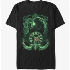 New 😉 Disney Beauty And The Beast Green Time T-Shirt 😀
