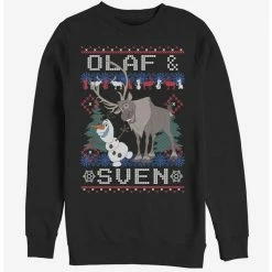 Best reviews of 🎉 Frozen Ugly 🎄 Christmas Sweater Olaf Sven Sweatshirt 😀