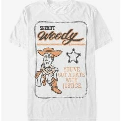 Cheap 🎁 Toy Story Sheriff Woody Date With Justice T-Shirt 😀