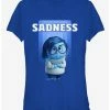 Best deal 🎁 Disney Pixar Inside Out Sadness Portrait 👧 Girls T-Shirt 🛒