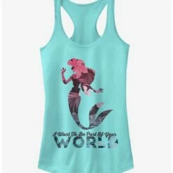 Coupon 🤩 Disney Ariel Part of Your World 👧 Girls Tank 🔥