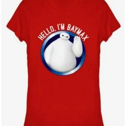 New 😀 Big Hero 6 Hello Baymax 👧 Girls T-Shirt 🔥