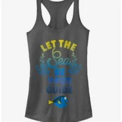 New 🛒 Disney Pixar Finding Dory Let the Sea be Your Guide 👧 Girls Tank ✨