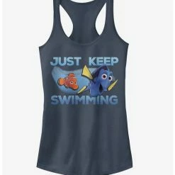 Buy 🎉 Disney Pixar Finding Dory Just Keep Swimming Current 👧 Girls Tank 😀