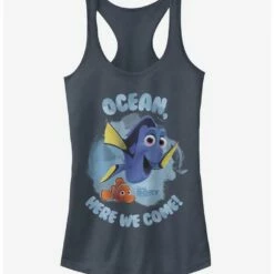 Coupon ⭐ Disney Pixar Finding Dory Nemo Ocean Here We Come 👧 Girls Tank 🧨