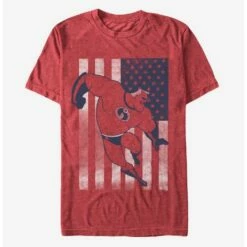 Top 10 👍 Disney Pixar The Incredibles American Flag Bob Parr T-Shirt 😍