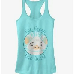 Promo ✔️ Moana Pua One Ocean One Heart 👧 Girls Tank 👏
