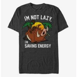 Wholesale 🔥 Disney The Lion King Pumbaa I'm Not Lazy I'm Saving Energy T-Shirt 😉