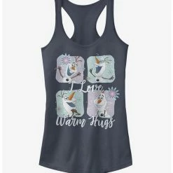 Cheapest ⭐ Frozen Olaf Snowflake I Love Warm Hugs 👧 Girls Tank 😉