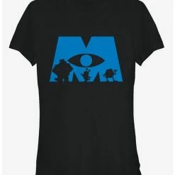 Flash Sale ❤️ Monsters Inc. Logo Silhouette 👧 Girls T-Shirt ❤️
