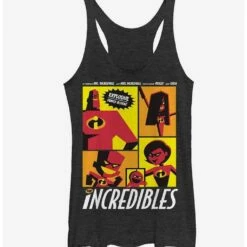 Hot Sale 🌟 Disney Pixar Incredibles Starring Explosive Family Action 👧 Girls Tank 💯