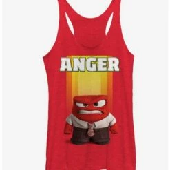 Coupon 😀 Disney Pixar Inside Out Anger Portrait 👧 Girls Tank 😉