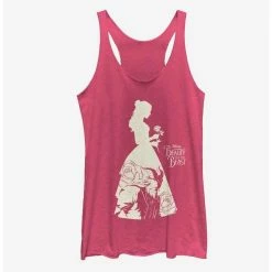 Flash Sale 🥰 Disney Beauty And The Beast 👗 Dress Silhouette 👧 Girls Tank ✔️