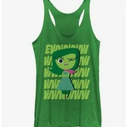Flash Sale 💯 Disney Pixar Inside Out Disgust Ew 👧 Girls Tank 🔥