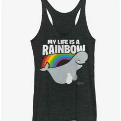 Wholesale ⭐ Disney Pixar Finding Dory Bailey Life is a Rainbow 👧 Girls Tank 🥰