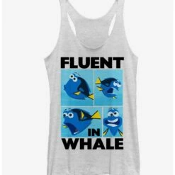 Flash Sale 🛒 Disney Pixar Finding Dory Fluent in Whale 👧 Girls Tank ⌛