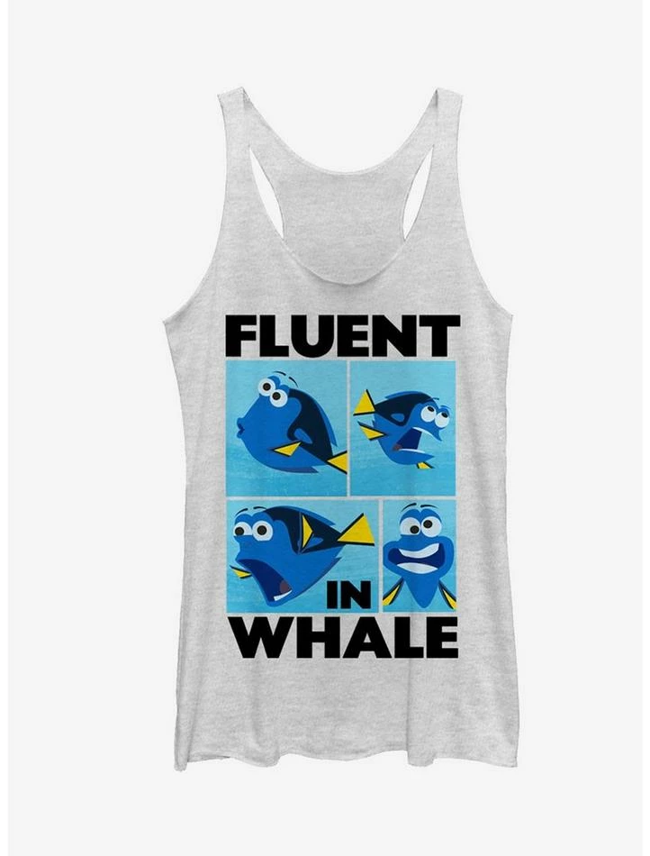 Flash Sale 🛒 Disney Pixar Finding Dory Fluent in Whale 👧 Girls Tank ⌛