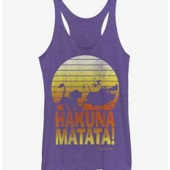 Buy 🛒 Lion King Hakuna Matata Profile 👧 Girls Tanks 😀