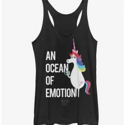 Best Pirce 🌟 Disney Pixar Inside Out Rainbow Unicorn Ocean of Emotion 👧 Girls Tank 👏