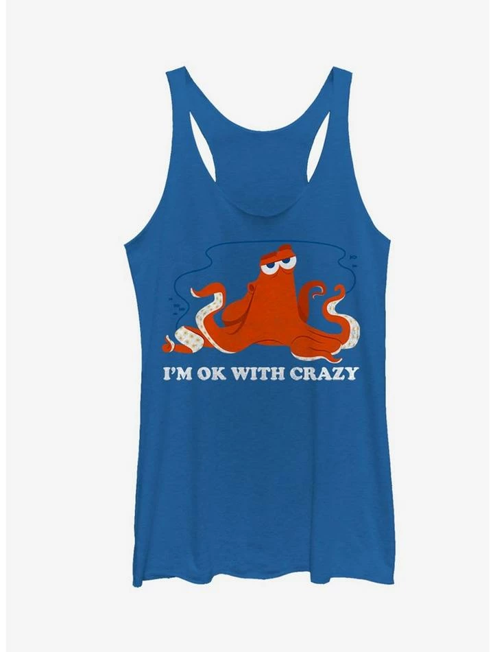 Flash Sale 🔥 Disney Pixar Finding Dory Hank Ok Crazy 👧 Girls Tank 🤩