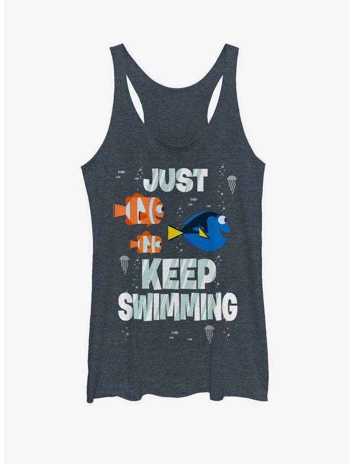Best Pirce 🔔 Disney Pixar Finding Dory Just Keep Swimming 👧 Girls Tank 🎁
