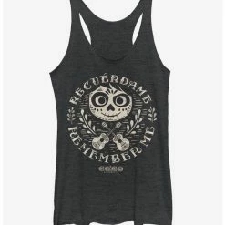 Cheap 👏 Disney Pixar Coco Circle Remember 👧 Girls Tank Top 🤩