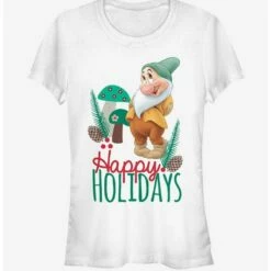 Best Sale 🛒 Disney Snow White And The Seven Dwarfs Bashful Holiday 👧 Girls T-Shirt 🔔