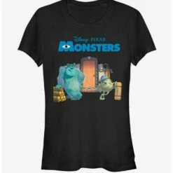 Best Sale 🎁 Disney Pixar Monsters, Inc. Door Scene 👧 Girls T-Shirt 💯