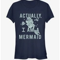 Promo ❤️ Disney The Little Mermaid Actual Mermaid 👧 Girls T-Shirt ⭐