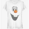 New 🥰 Disney Frozen Olaf Face 👧 Girls T-Shirt 🔥