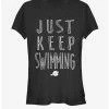 Promo 🛒 Disney Pixar Finding Dory Just Keep Swimming 👧 Girls T-Shirt 🔥
