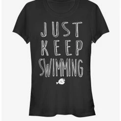 Promo 🛒 Disney Pixar Finding Dory Just Keep Swimming 👧 Girls T-Shirt 🔥