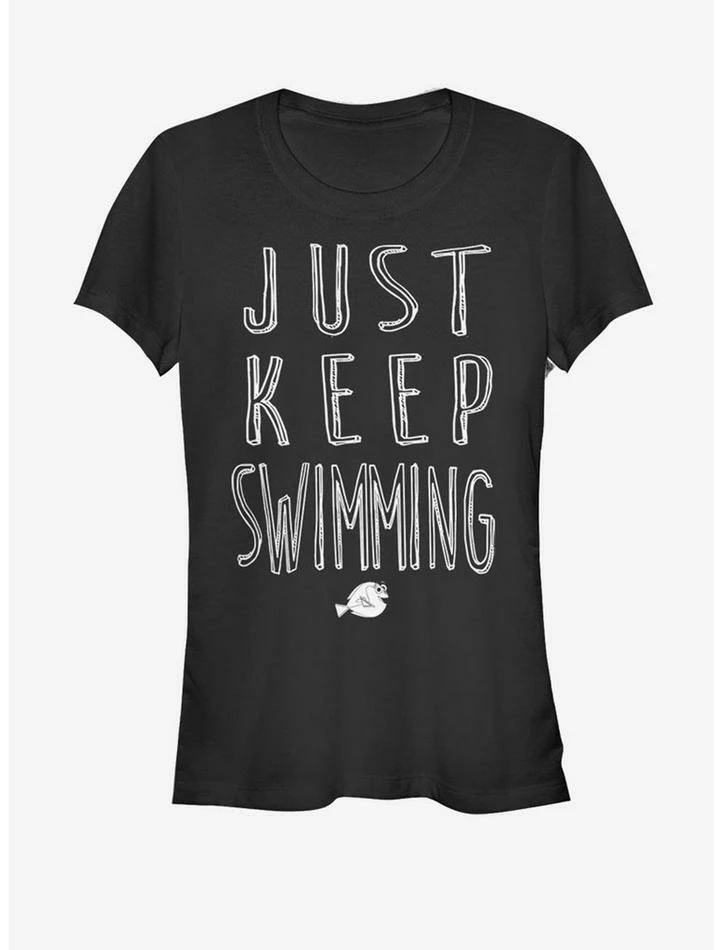 Promo ๐ Disney Pixar Finding Dory Just Keep Swimming ๐ง Girls T-Shirt ๐ฅ