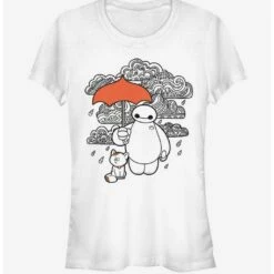 Hot Sale 🎁 Disney Big Hero 6 Patterned Baymax 👧 Girls T-Shirt 🔥