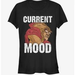 New 😉 Disney Beauty And The Beast Current Mood 👧 Girls T-Shirt 🔥