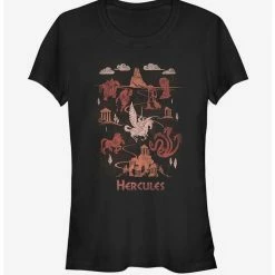 Discount 💯 Disney Hercules Map 👧 Girls T-Shirt 🧨