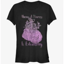 New 🎉 Disney Being a Princess is Exhausting 👧 Girls T-Shirt 🤩