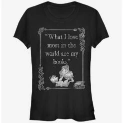 Brand new 🔥 Disney Belle Loves Books 👧 Girls T-Shirt 😀