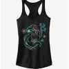 Budget 😀 Disney Ariel Neon Light Print 👧 Girls Tank ✨
