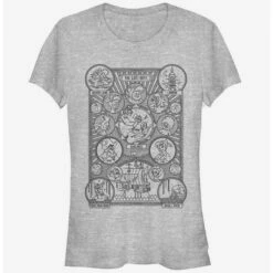 Best reviews of 🔥 Disney Peter Pan Character Map 👧 Girls T-Shirt 💯