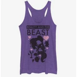 Promo ⌛ Disney Beauty And The Beast Symbols 👧 Girls Tank 🧨