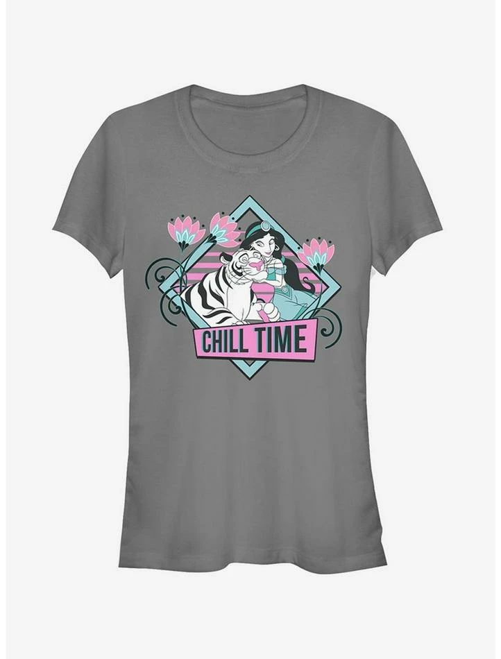 Best deal 😉 Disney Aladdin Jasmine and Rajah Chill 👧 Girls T-Shirt 🎁