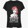 Best Pirce 🎁 Disney Ariel Mermaid Don't Care 👧 Girls T-Shirt 😀