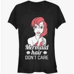 Best Pirce 🎁 Disney Ariel Mermaid Don't Care 👧 Girls T-Shirt 😀
